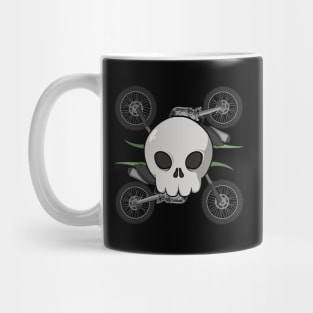 Motocross crew Jolly Roger pirate flag (no caption) Mug